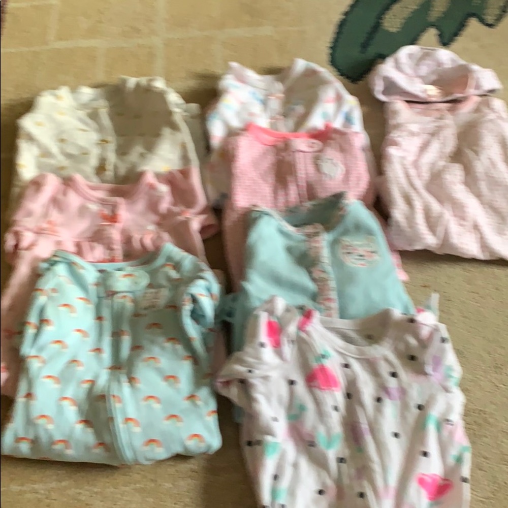 Newborn sleepers, long sleeve with feet